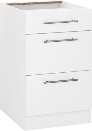 Wiho Küchen Unterschrank »Cali« 50 cm breit, mit 2 grossen Auszügen ohne Arbeitsplatte
