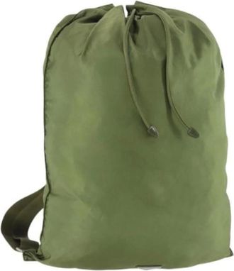Prada Pre-owned Backpacks, female, Green, Size: ONE SIZE Pre-owned Nylon Backpack