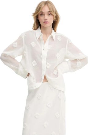 Sams&oslash;e & Sams&oslash;e Sanot Shirt - Dames - Overhemden - Beige - M - Polyester - Overhemden