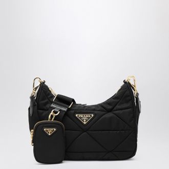 Prada Black shoulder bag in padded Re-Nylon