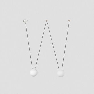 Netlighting Mine 2 Light White Suspension Pendant E27