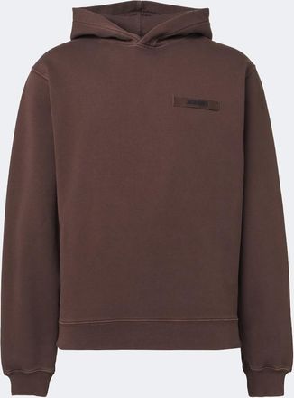 Jacquemus Logo cotton fleece hoodie