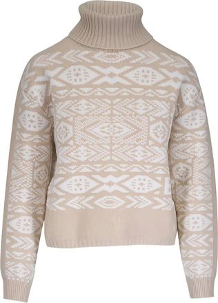 Bogner Nadin coltrui met patroon - Beige