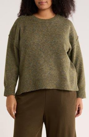 Max Studio Crewneck Sweater in Loden Green at Nordstrom Rack, Size 2X