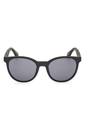 adidas Round Sunglasses in Matte Black/Smoke at Nordstrom Rack