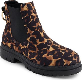 Andrea Womens Animal Print Chelsea Boots 90773