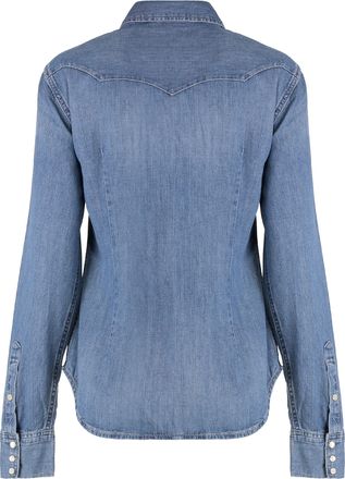 Polo Ralph Lauren Womens Denim Shirt Canaria Wash Cotton