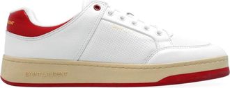 Saint Laurent Sneakers, male, White, Size: 8 US White Leather Sneakers Ss22