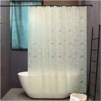 OEM (tama&ntilde;o: 150&times;180cm) Cortina De Ducha Verde Transl&uacute;cida, Forro De Eva Impermeable, Para Cortina De Puerta De Ba&ntilde;o, Cortinas Colgantes - Crezuo