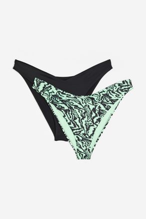 H&M H & M+ 2er-Pack Bikinihosen - Green