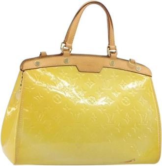 Louis Vuitton Pre-owned Vintage Handtas - Dames - Vintage Handtas - Geel - ONE Size - Leer - Vintage