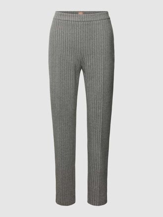 HUGO BOSS Stoffhose mit Allover-Muster Modell Tilunara in Black, Gr&ouml;&szlig;e 44