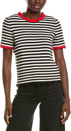 CeCe by Cynthia Steffe Cece Stripe Pointelle Sweater
