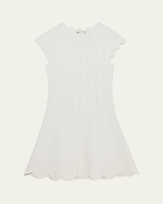 SIMKHAI Evalynn Wavy Knit Mini Dress