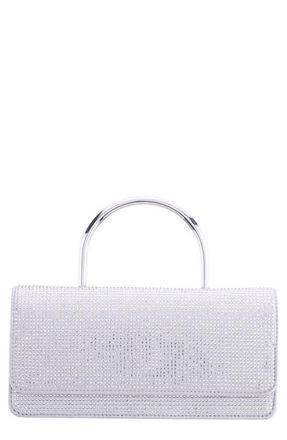 Nina Luca Top Handle Clutch in Silver at Nordstrom