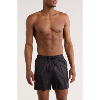 BOSS Fab Swim Trunks in Black at Nordstrom Rack, Size Xx-Large