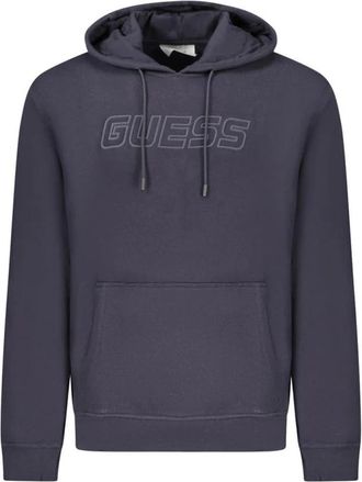 Guess Hoodies & sweatvesten, Heren, Blauw, S, Katoen, Blauwe Katoenen Gebreide Trui