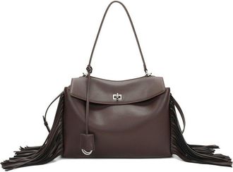 Tiffany & Fred Fringe Leather Shoulder Bag