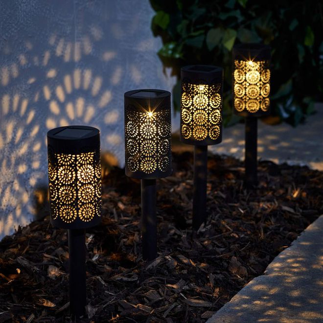 Lights4fun 12er Set Marokkanische LED Solarleuchten Garten Solar Gartenleuchten für Außen Solar Wegeleuchten Außen Wegbeleuchtung Außen ab 79,99 €