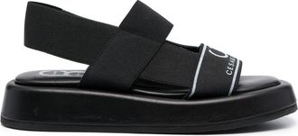Casadei padded sandals - women - Rubber - 39 1/2 - Black