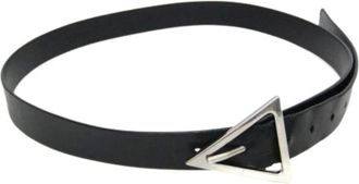 Bottega Veneta Pre-owned Belts, female, Black, Size: ONE SIZE Pre-owned Triangle Belt