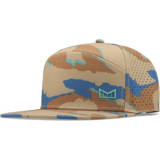Melin Trenches Islands Camo Hydro Snapback Cap in Sand Camo at Nordstrom, Size Medium