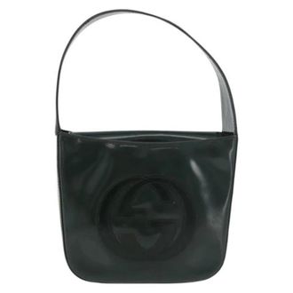 Gucci Vintage, unisex, Groen, ONE Size, Leer, Pre-owned Vintage Schoudertas