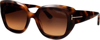 Tom Ford Womens Sunglasses Saltzman Havana Acetate
