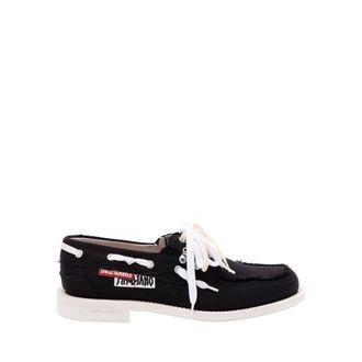 Dsquared2 Sailor Shoes, male, Black, Size: 11 US Black Boat Shoes Canvas