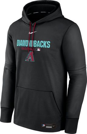 Nike Mens Arizona Diamondbacks Authentic Collection Nike Therma MLB Pullover Hoodie in Black | NAC3090NDQS-RMG