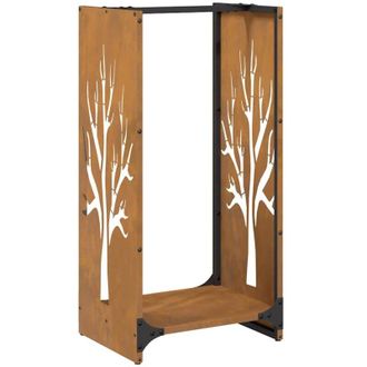 vidaXL Le&ntilde;ero 40x30x80 Cm Acero Corten Vidaxl
