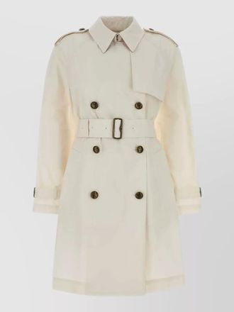 Burberry belgravia cotton trench coat double breasted