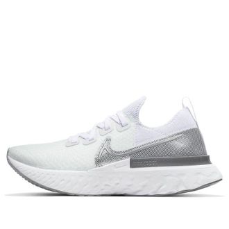 Nike (WMNS) Nike React Infinity Run Flyknit White Metallic Silver CD4372-101