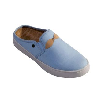Spenco Mens Spenco Spenco Audrey SP105CBL Slippers Blue Slip-On Slide HAWK172