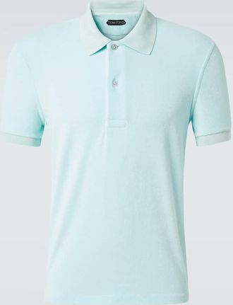 Tom Ford Cotton-blend terry polo shirt