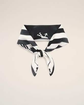 Ami Black Silk Place Des Victoires Scarf Black - OS - Unisex