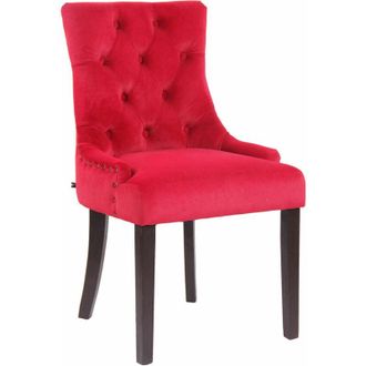 Clp Silla De Comedor Aberdeen En Terciopelo Rojo Antiguo