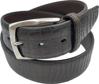 Paolo Vitale Accessoires - Heren - Riemen - Bruin - 90 CM - Leer - Accessoires