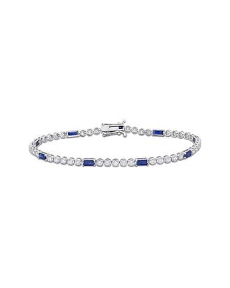 Rina Limor 14K 2.61 Ct. Tw. Diamond & Sapphire Tennis Bracelet