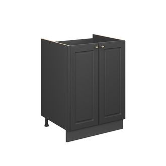 Vicco Mueble Bajo Para Fregadero Fame-line, Antracita-oro Landhaus/antracita, 60 Cm, Vicco