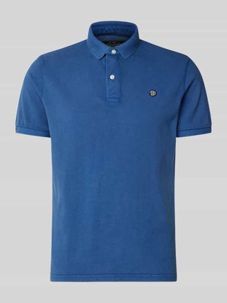 Superdry Regular Fit Poloshirt mit Logo-Stitching in Dunkelblau, Gr&ouml;&szlig;e XXXL