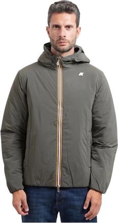 K-Way Jack Plain Warm Jas - Heren - Regenjassen - Groen - 3XL - Polyester - Jassen