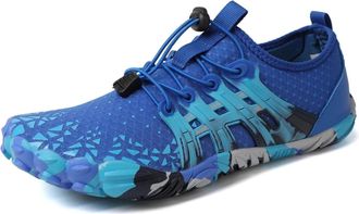 Generic Water Shoes Aqua Shoes Barefoot Beach Shoes Adults Gym Outdoor Training Footwear Unisex Quick-Drying Breathable Sneakers Size 28-46(Blue,29)