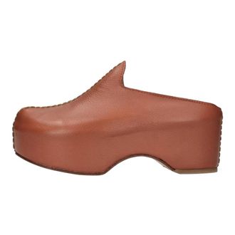 Maliparmi Leren Klomp - Dames - Klompen - Bruin - 41 EU - Leer - Schoenen