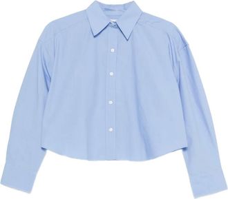 Calvin Klein buttoned top - women - Cotton - S - Blue