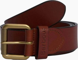 Barbour Mens Barbour Allanton Leather Belt TN21 Natural Tan - Size: M