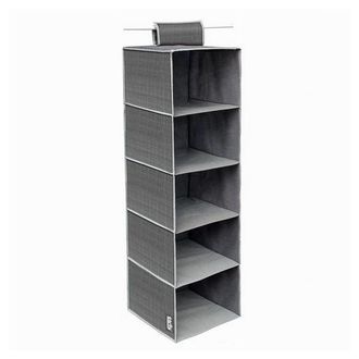 Trade Shop Trade Shop - Organizer Armadio Porta Tutto Pensile Tessuto Scarpe Borse 5 Piani 30x30x100cm