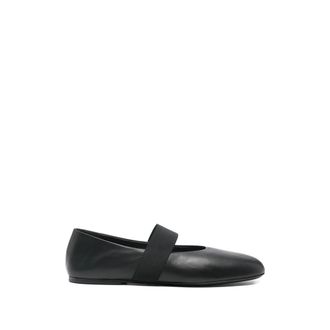 Co Ballerinas, female, Black, Size: 7 1/2 US Elastic Ballerina Flat