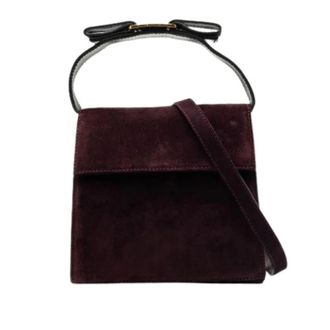 Ferragamo Pre-owned Mini Satchel - Dames - Vintage Mini Tas - Paars - ONE Size - Leer - Vintage