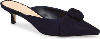 Cinq &agrave; Sept Layla Kitten Heel Mule in Navy at Nordstrom, Size 36.5